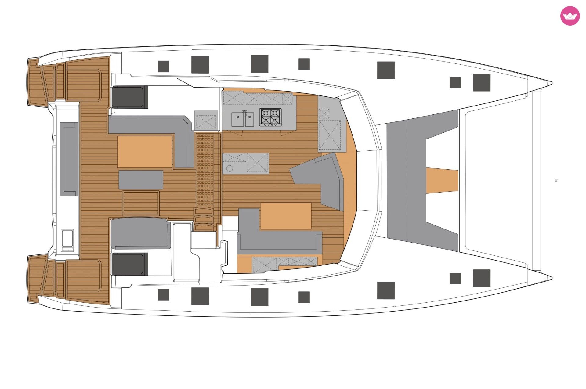 Picture 2023 3 - Fountaine-Pajot Aura 51 for rent
